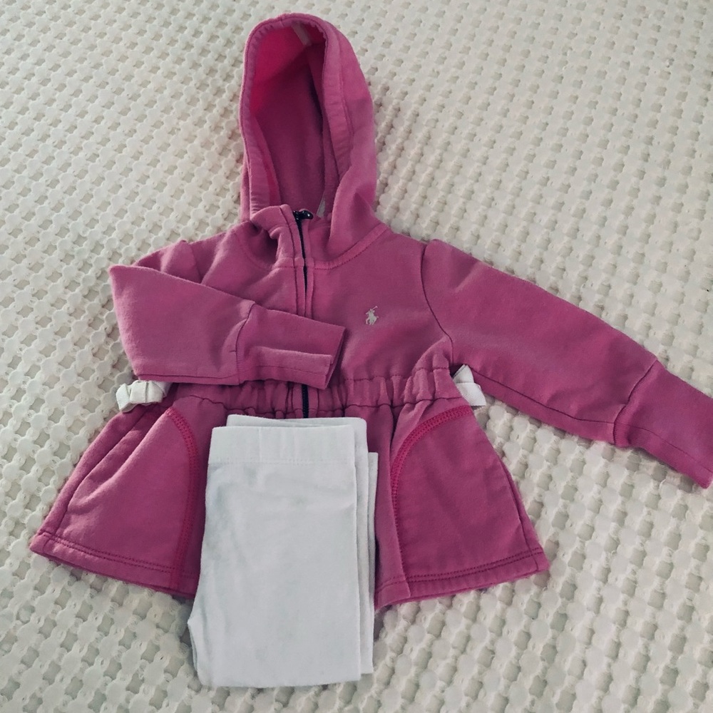 RALPH LAUREN Hoodie Jacket and Leggings Set